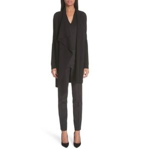 Akris Melissa Techno Slim Pant Cotton Blend Size 12 Black